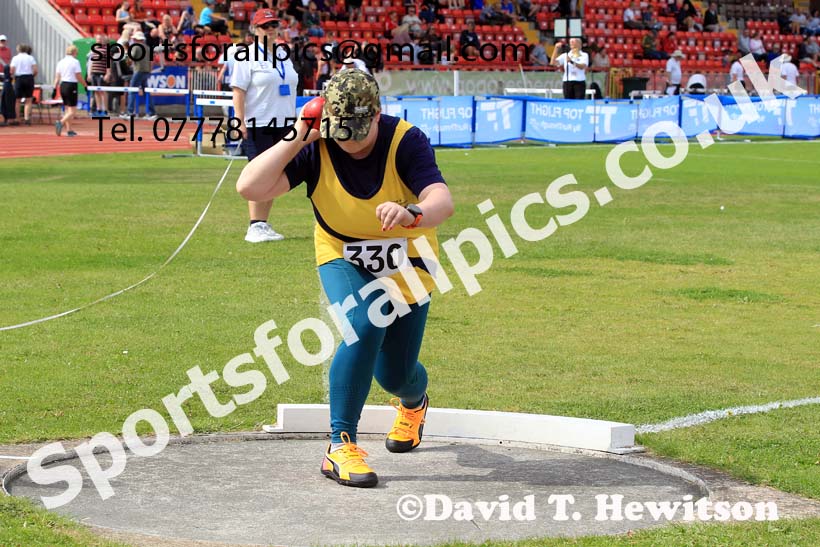 Shot Putt, 2024 Gateshead Tartan Games.  Photo: David T. Hewitson/Sports for All Pics